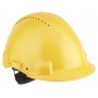 Safety helmet 3M, Uvicator indicator, ratchet adjustment, vented, G3000NUV-GU, yellow