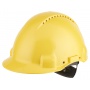 Safety helmet 3M, Uvicator indicator, ratchet adjustment, vented, G3000NUV-GU, yellow