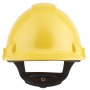 Safety helmet 3M, Uvicator indicator, ratchet adjustment, vented, G3000NUV-GU, yellow