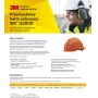 Safety helmet 3M, Uvicator indicator, ratchet adjustment, vented, G3000NUV-GU, yellow