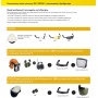 Safety helmet 3M, Uvicator indicator, ratchet adjustment, vented, G3000NUV-GU, yellow