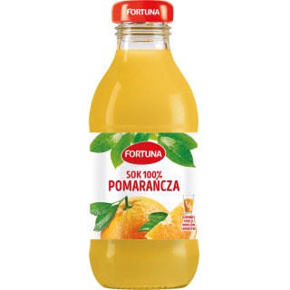 Sok FORTUNA, pomarańczowy, szkło, 0,3l, Soki, Artykuły spożywcze