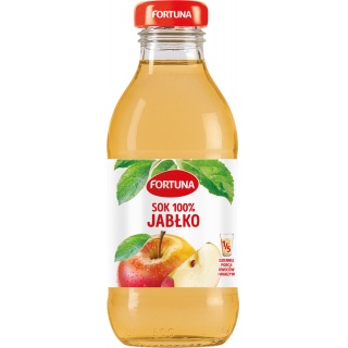 Sok FORTUNA, jabłkowy, szkło, 0,3l, Soki, Artykuły spożywcze