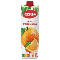 Sok FORTUNA, pomarańczowy, 1l, Soki, Artykuły spożywcze
