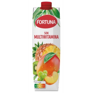 Sok FORTUNA, multiwitamina, 1l, Soki, Artykuły spożywcze