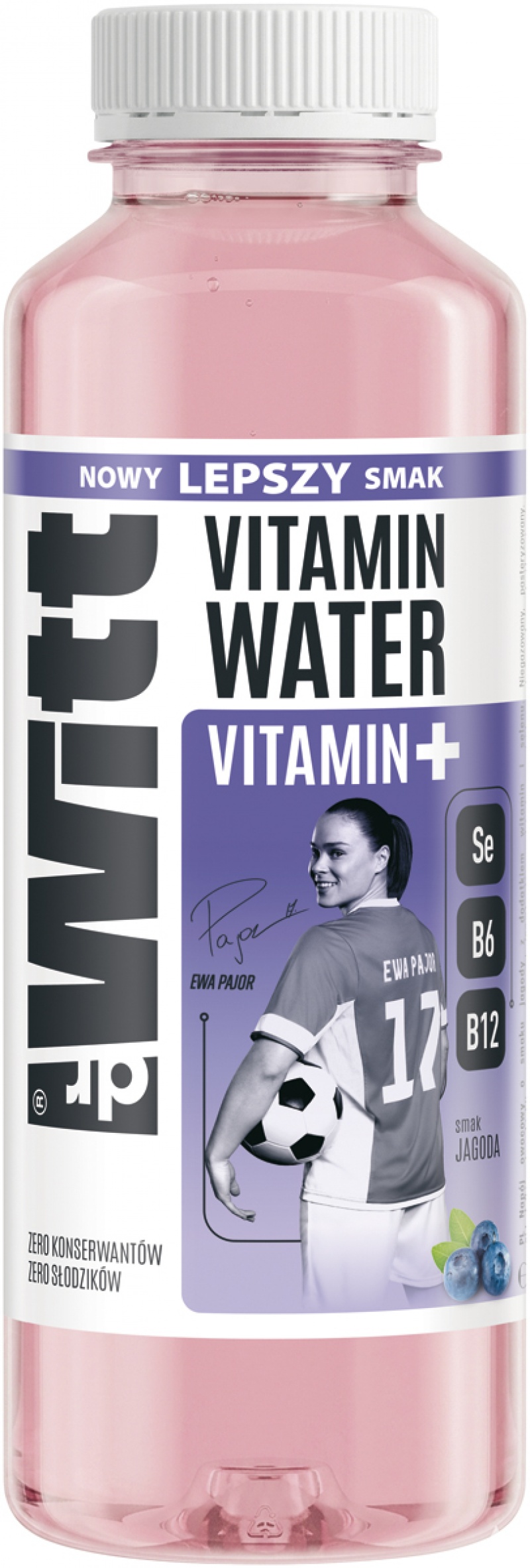 Nap&oacute;j DR WITT Iso Vitamin Water, jagoda, 0,55l, kaucja, Napoje, Artykuły spożywcze