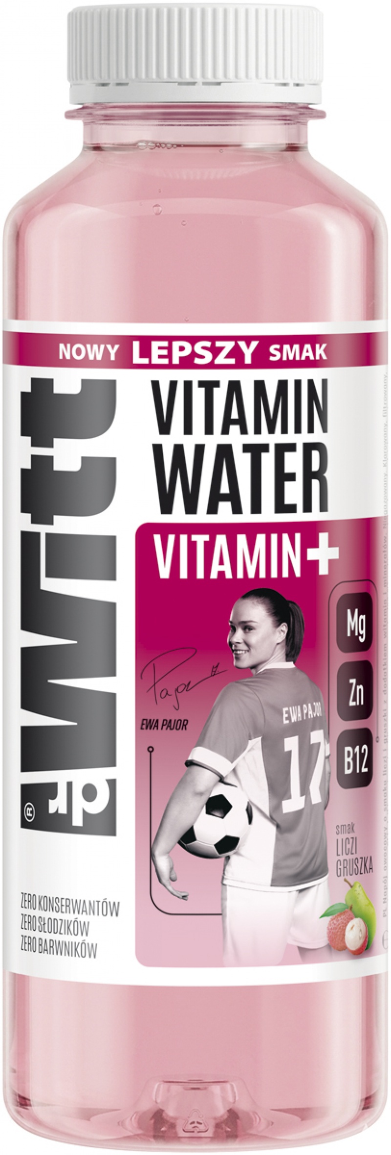 Nap&oacute;j DR WITT Iso Vitamin Water, cynk, liczi-gruszka, 0,55l, kaucja, Napoje, Artykuły spożywcze