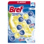 Toilet rim block balls BREF Power Aktiv Lemon, 3x50g