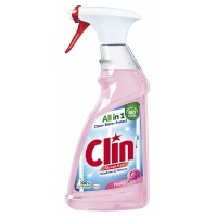 Płyn do mycia szyb CLIN Piwonia, pompka, 500ml, Środki czyszczące, Artykuły higieniczne i dozowniki
