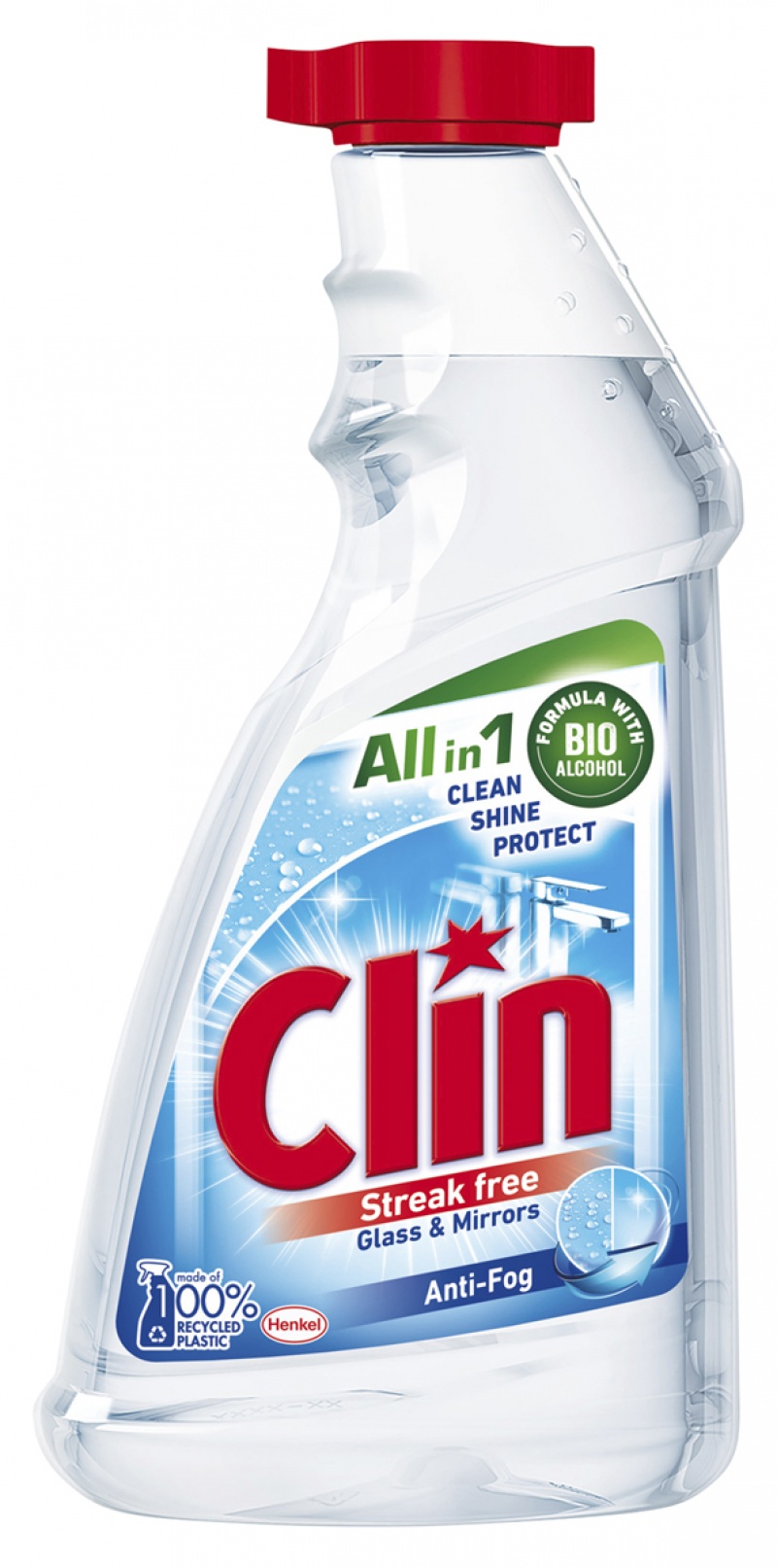 Płyn do mycia szyb CLIN Antypara, zapas, 500ml, Środki czyszczące, Artykuły higieniczne i dozowniki