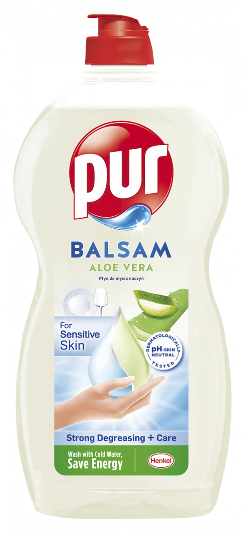 Płyn do mycia naczyń PUR Balsam Aloe Vera, 1,2l, Środki czyszczące, Artykuły higieniczne i dozowniki