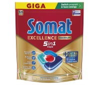 Dishwasher capsules SOMAT Excellence Premium 5-in-1, 54 pcs