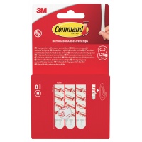 Universal adhesive strips COMMAND&trade; (17021-8-EU), removable, medium, 8 strips