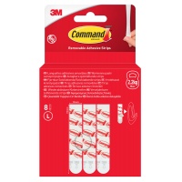 Universal adhesive strips COMMAND&trade; (17023-8-EU), removable, large, 8 strips