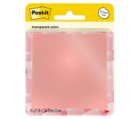Transparent self-adhesive notes POST-IT Transparent Notes (600-1TRSPO), 73x73mm, 36 sheets, pastel orange
