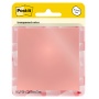 Transparent self-adhesive notes POST-IT Transparent Notes (600-1TRSPO), 73x73mm, 36 sheets, pastel orange