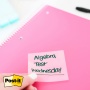 Transparent self-adhesive notes POST-IT Transparent Notes (600-1TRSPO), 73x73mm, 36 sheets, pastel orange