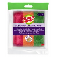 Ściereczka z mikrofibry SCOTCH-BRITE Basic, 3 szt., mix kolor&oacute;w