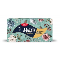 Facial tissues VELVET Excellence, 4-ply, 90 sheets, white