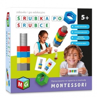 ŚRUBKA PO ŚRUBCE - MONTESSORI GRA I ZABAWKA EDU, Edukacyjne, Gry