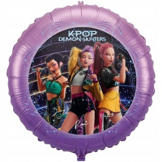 Balon foliowy K-POP DEMON HUNTERS, 46 cm, Balony, Art. na okazje i przyjęcia