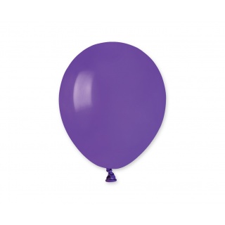 Balony Gemar 5" pastel fioletowe 100szt., Balony, Art. na okazje i przyjęcia