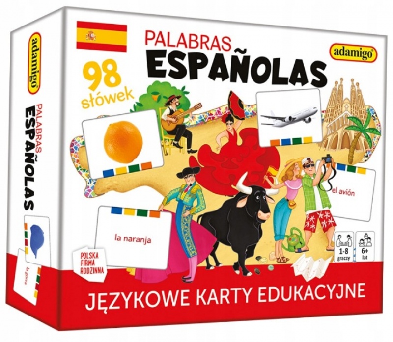 PALABRAS ESPANOLAS - językowe karty edukacyjne !!, Edukacyjne, Gry
