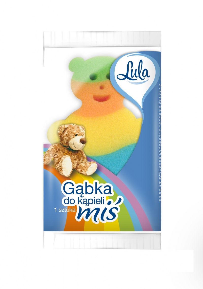 LULA GĄBKA DO KĄPIELI DLA DZIECI MIŚ, Pozostałe, Art. higieniczne i dozowniki