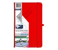 KALENDARZ HIP HOP A5 18 M-CY TYGODN.CZERWONY