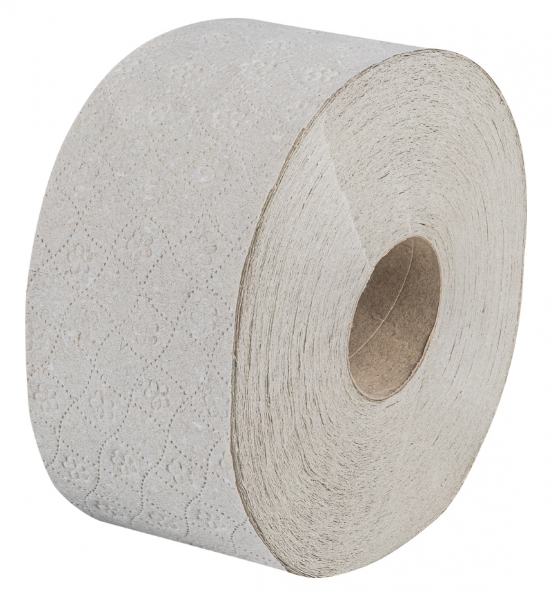 Papier toaletowy makulaturowy DONAU EXPERT Jumbo, 1-warstwowy, 750 listk&oacute;w, 12szt., szary, Papiery toaletowe i dozowniki, Artykuły higieniczne i dozowniki