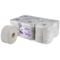 Toilet paper made of recycled paper DONAU EXPERT Jumbo, 1 layer, 750 sheets, 12 pcs, grey