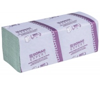 ZZ folded towels made of recycled paper DONAU EXPERT, 1 layer, 3800 sheets, 20 pcs, green