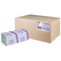 ZZ folded towels made of recycled paper DONAU EXPERT, 1 layer, 3800 sheets, 20 pcs, green