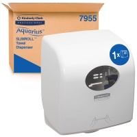 Dozownik do ręcznik&oacute;w w roli KIMBERLY-CLARK Slimroll, 7955, biały, Ręczniki papierowe i dozowniki, Artykuły higieniczne i dozowniki