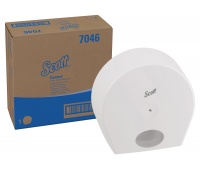Dozownik do papieru toaletowego Jumbo SCOTT Control, 7046, centralne odwijanie, biały, Papiery toaletowe i dozowniki, Artykuły higieniczne i dozowniki