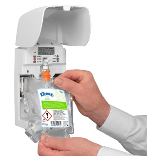 Odświeżacz powietrza KLEENEX Fresh, wkład 300 ml, bezbarwny, Odświeżacze i dozowniki, Artykuły higieniczne i dozowniki