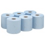 Ręcznik papierowy WYPALL L10 General Clean, centralne odwijanie, 1-warstwowy, 6 rolek x 500 listk&oacute;w, niebieski, Ręczniki papierowe i dozowniki, Artykuły higieniczne i dozowniki