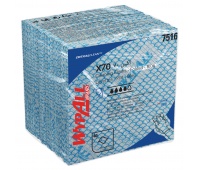 Folded wiper WYPALL X70 Critical Clean, nonwoven, 35x35cm, 40 pcs, blue