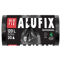 Worki na śmieci ALUFIX Professional, LDPE, 70x110cm, 28 &mu;m, 120l, 20 szt., czarne, Worki, Artykuły higieniczne i dozowniki