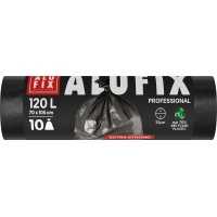 Worki na śmieci ALUFIX Professional, LDPE, 70x105cm, 25 &mu;m, 120l, 10 szt., czarne, Worki, Artykuły higieniczne i dozowniki