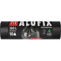 Worki na śmieci ALUFIX Professional, LDPE, 90x110cm, 30 &mu;m, 160l, 10 szt., czarne, Worki, Artykuły higieniczne i dozowniki