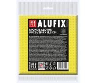 Ściereczki gąbkowe ALUFIX Professional, 15,5x15,5cm, 5 szt., ż&oacute;łte, Akcesoria do sprzątania, Artykuły higieniczne i dozowniki