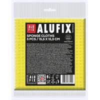 Ściereczki gąbkowe ALUFIX Professional, 15,5x15,5cm, 5 szt., ż&oacute;łte, Akcesoria do sprzątania, Artykuły higieniczne i dozowniki