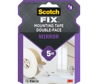 Mounting tape double-sided SCOTCH-FIX Mirror (4496W-1950-P), 19mmx5m, white
