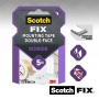 Mounting tape double-sided SCOTCH-FIX Mirror (4496W-1950-P), 19mmx5m, white