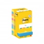 Karteczki samoprzylepne POST-IT&reg; Energetic, 76x76mm, 8x100 kart.+4x100 kart. gratis, mix kolor&oacute;w, Bloczki samoprzylepne, Papier i etykiety