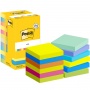 Karteczki samoprzylepne POST-IT&reg; Energetic, 76x76mm, 8x100 kart.+4x100 kart. gratis, mix kolor&oacute;w, Bloczki samoprzylepne, Papier i etykiety