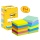 Karteczki samoprzylepne POST-IT® Energetic, 76x76mm, 8x100 kart.+4x100 kart. gratis, mix kolorów