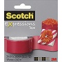 Self-adhesive tape SCOTCH Expressions C214, 19mmx7.62m, red