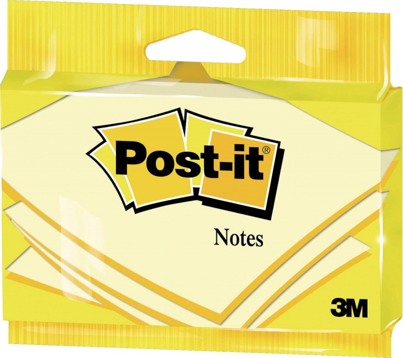 Karteczki samoprzylepne POST-IT&reg; 6830, 76x127mm, 100 kartek, zawieszka, ż&oacute;łte, Bloczki samoprzylepne, Papier i etykiety